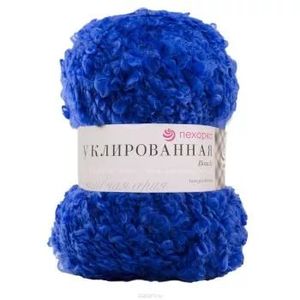 Буклированная пряжа. Цвет 26-Василек. 200 г.