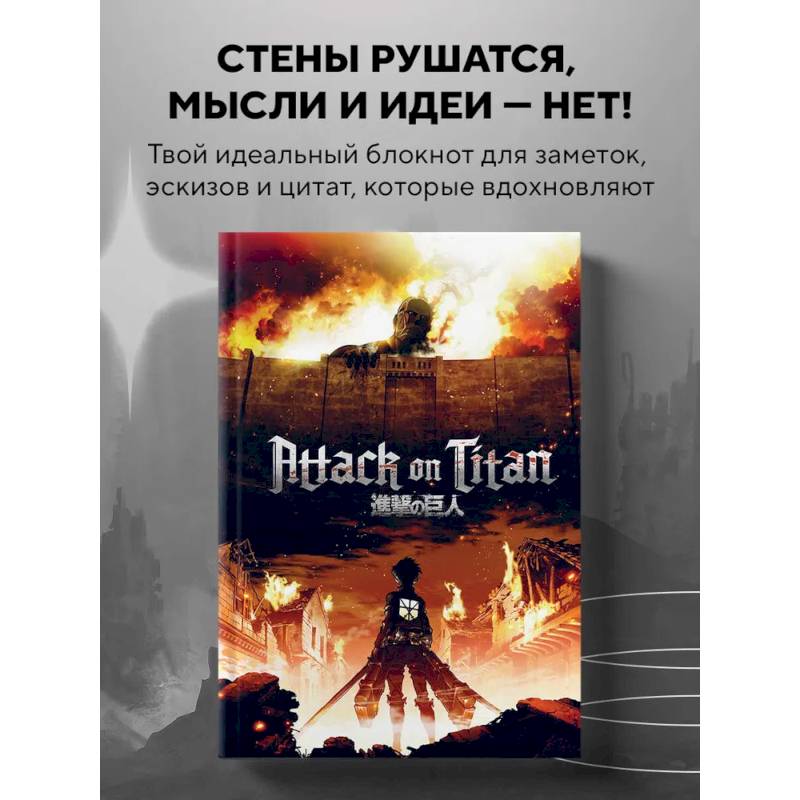Блокнот в точку. Attack on Titan (А5, 64 листа)