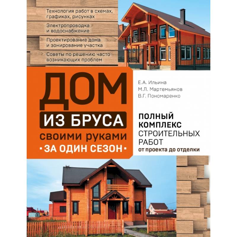 Дом из бруса своими руками за один сезон. Полный комплекс строительных работ от проекта до отделки