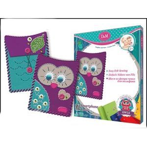 Набор для шитья чехла для мобильного телефона 'Совы' (57959)