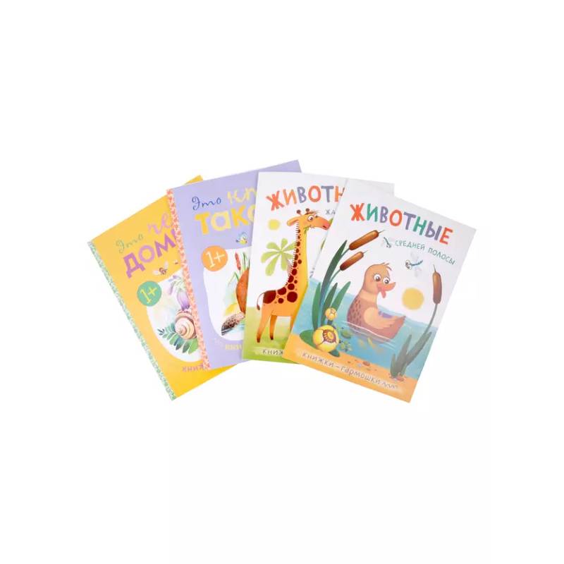 Книжки-гармошки (комплект из 4 книг)