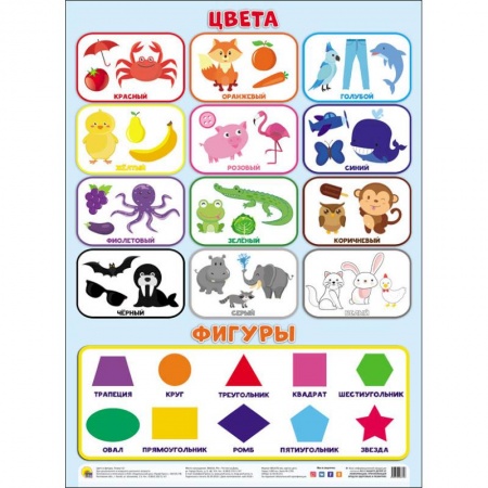 Окружающий мир, книга Плакат. Цвета. Фигуры купить по скидке