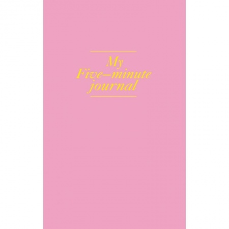 Календари, ежедневники, книга My 5 minute journal. Дневник, меняющий жизнь (твёрдая обложка, кремовая бумага, ляссе, розовая) купить по скидке