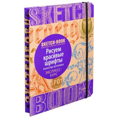 Книги, книга Sketchbook. Рисуем красивые шрифты. Искусство леттеринга. Экспресс-курс купить по скидке