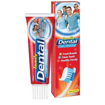 Dental Family Зубная паста Total + Whitening, 100 мл
