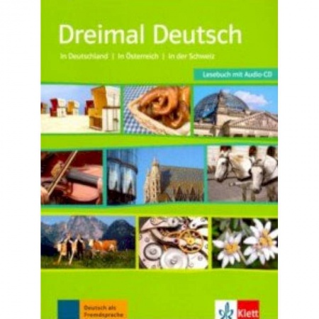 Учебники, самоучители, пособия, книга Dreimal Deutsch  A2-B1  Lesebuch + CD купить по скидке