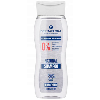 Dermaflora Шампунь с MSM для чувств. кожи головы, без отдушки, 250 мл