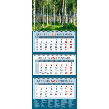 Календарь Березовая роща, на 2023 год