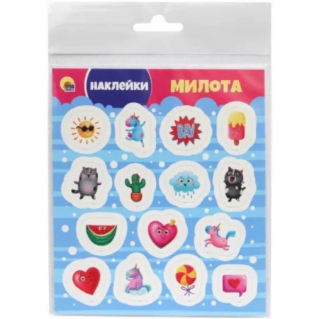 Книжки с наклейками, книга Милота купить по скидке