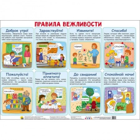 Окружающий мир, книга Плакат. Правила вежливости купить по скидке