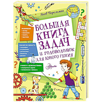 Большая книга задач и головоломок для юного гения