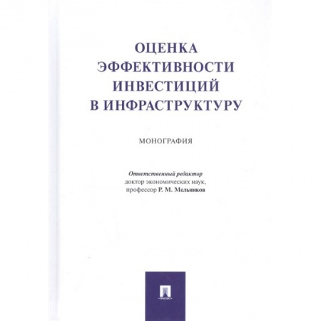 Общая экономика, книга Оценка эффективности инвестиций в инфраструктуру. Монография купить по скидке