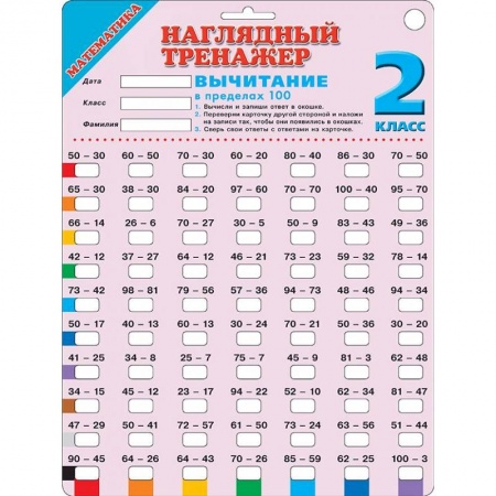 Математика. Алгебра. Геометрия, книга Математика. 2 класс. Вычитание в пределах 100 купить по скидке